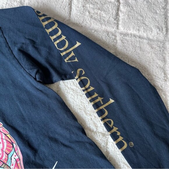 Simply Southern | “Love who you are” Owl Navy Long Sleeve tee | Size Small - Picture 8 of 11